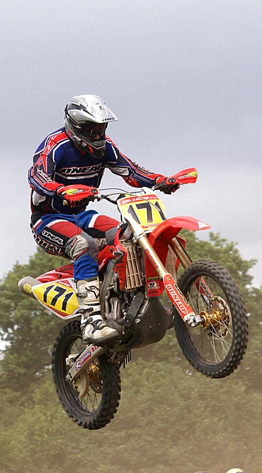 Rider on the track